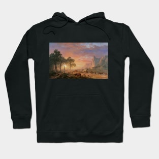 The Oregon Trail by Albert Bierstadt Hoodie